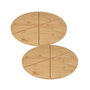 Fackelmann Ensemble de 2 Planches à pizza avec rainures de coupe - Ø 32 cm