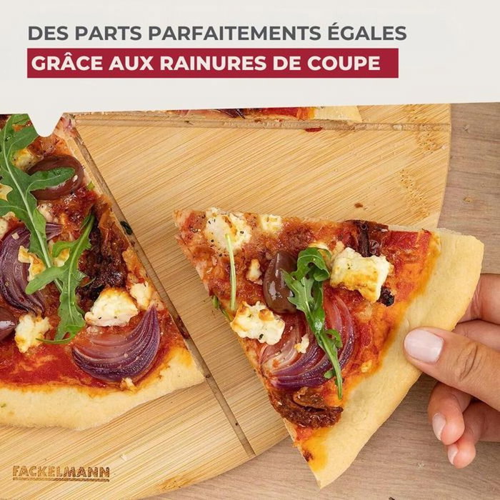 Fackelmann Ensemble de 2 Planches à pizza avec rainures de coupe - Ø 32 cm Fackelmann Ensemble de 2 Planches à pizza avec rainures de coupe - Ø 32 cm