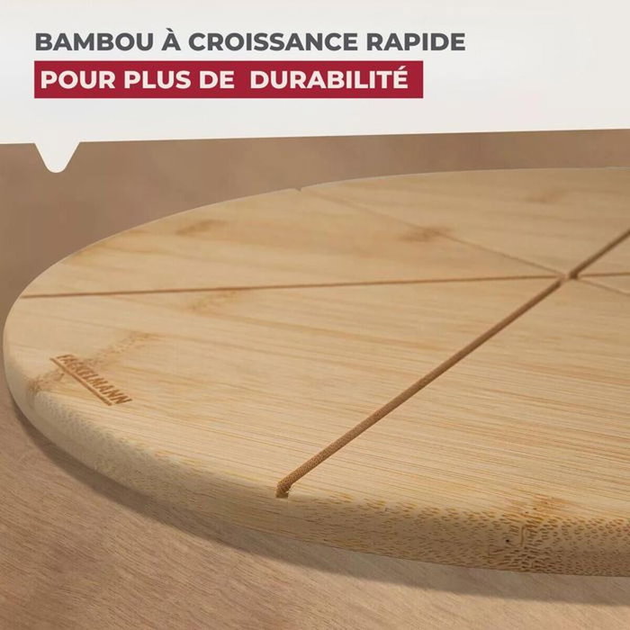 Fackelmann Ensemble de 2 Planches à pizza avec rainures de coupe - Ø 32 cm Fackelmann Ensemble de 2 Planches à pizza avec rainures de coupe - Ø 32 cm