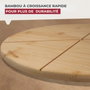 Fackelmann Ensemble de 2 Planches à pizza avec rainures de coupe - Ø 32 cm
