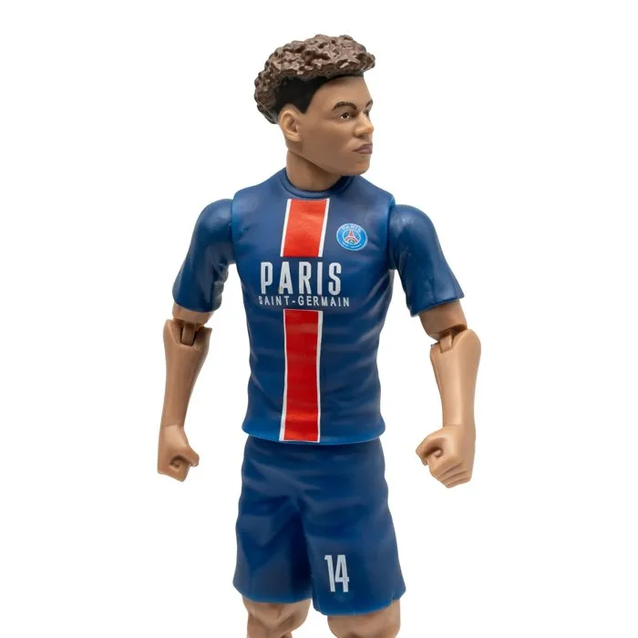 Megableu - Figurine Articulée PSG Désiré Doué - Maillot 14 - 20 cm - Collection Football