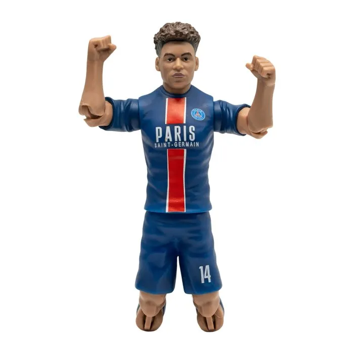 Megableu - Figurine Articulée PSG Désiré Doué - Maillot 14 - 20 cm - Collection Football