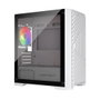 Keep Out XC-220W Glass Boîtier PC Gaming Micro-ATX Blanc ARGB – Caisse Ordinateur