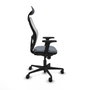 Piqueras y Crespo Chaise de Bureau avec Appui-tête Jorquera Gris