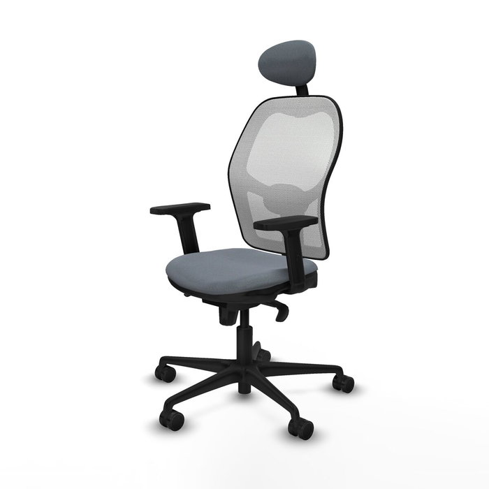 Piqueras y Crespo Chaise de Bureau avec Appui-tête Jorquera Gris Piqueras y Crespo Chaise de Bureau avec Appui-tête Jorquera Gris