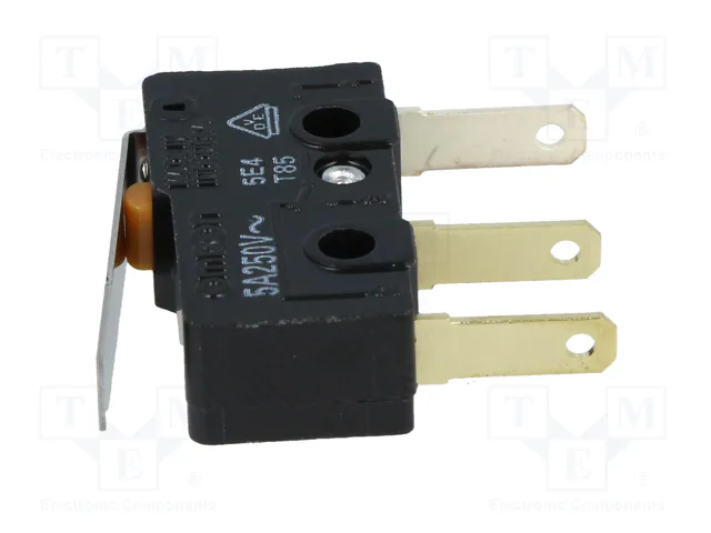 Aratas SS-5GLT Microcommutateur SNAP ACTION avec levier, SPDT, 5A/125VAC