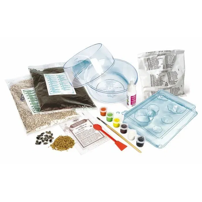 Clementoni - Coffret de jeu Terrarium Harry Potter - Reproduction de la cabane de Hagrid - Écosystème miniature avec plâtre, moules et graines