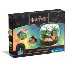 Clementoni - Coffret de jeu Terrarium Harry Potter - Reproduction de la cabane de Hagrid - Écosystème miniature avec plâtre, moules et graines