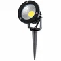 Projecteur LED COB 18W 1620Lm 2700K pour Jardins avec Piquet Noir