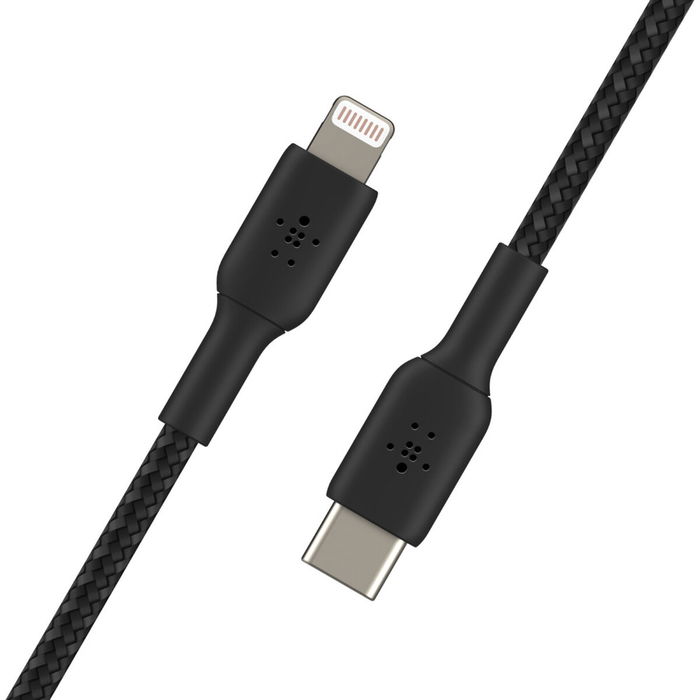 Câble USB-C vers Lightning Belkin CAA004BT1MBK 1 m Noir Câble USB-C vers Lightning Belkin CAA004BT1MBK 1 m Noir