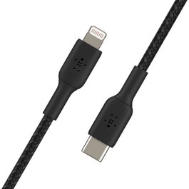 Belkin CAA004BT1MBK Câble Lightning vers USB-C Boost Charge 1 m Tressé Noir MFi