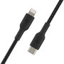 Belkin CAA004BT1MBK Câble Lightning vers USB-C Boost Charge 1 m Tressé Noir MFi