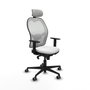 Piqueras y Crespo Chaise de Bureau avec Appui-tête 1D036G2 Blanc