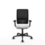 PIQUERAS Y CRESPO Chaise Zulema Synchro 3 positions Blanc/Noir
