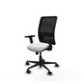 PIQUERAS Y CRESPO Chaise Zulema Synchro 3 positions Blanc/Noir