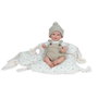 Arias Poupée Reborn Mateo 35 cm Beige avec Coussin