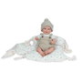 Poupée Reborn Arias 35 cm Mateo Beige avec Coussin