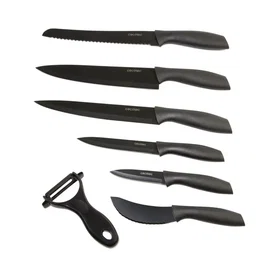 Cecotec Set de couteaux professionnels Titanium 7 pièces avec étui