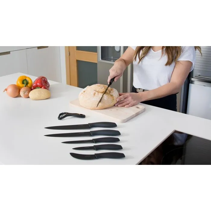 Cecotec Set de couteaux professionnels Titanium 7 pièces avec étui