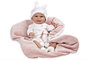 Muñecas Arias - Pouponnée Elegance 35 cm, couleur rose avec manteau, jouet de poids Babyto (langue: espagnol)