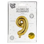 Party Time Ballon Chiffre 9 Or 35 cm