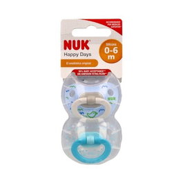 NUK CHUPETE SIGNATURE 0-6 mois silicone 2ud.