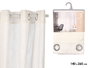 Giftdecor Cortina Blanche Rayures 24x5x36 cm - Tissu Polyester - 140x260 cm (Set de 6)