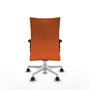 Piqueras Y Crespo Albacete Confidente Chaise de Bureau Orange avec Mécanisme Synchro