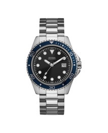 Guess W1002G1 avec bracelet en acier et cadran noir