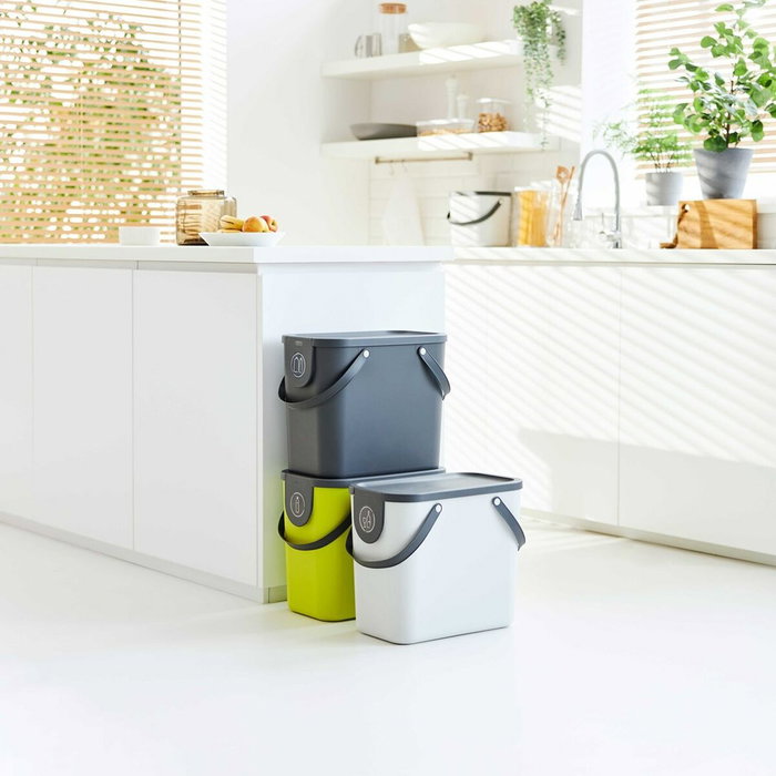 Poubelle recyclage Rotho Citron