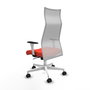 Piqueras y Crespo Chaise de Bureau Albacete Orange Foncé et Blanc