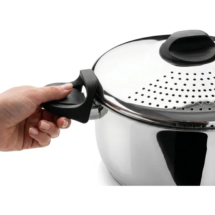 Inoxibar Faitout pâtes et légumes - 22 cm - acier inoxydable - induction
