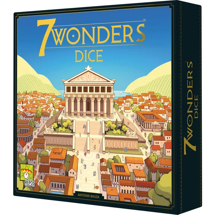 Asmodee - Jeu de société 7 Wonders Dice, Roll & Write - Construction de cités antiques - Accessible dès 10 ans - Partie de 30 min - Version française
