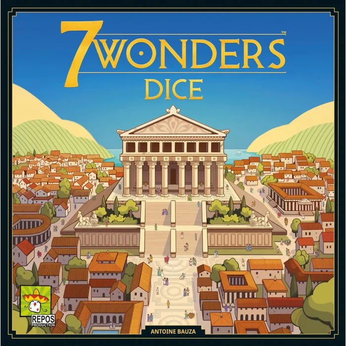 Asmodee - Jeu de société 7 Wonders Dice, Roll & Write - Construction de cités antiques - Accessible dès 10 ans - Partie de 30 min - Version française