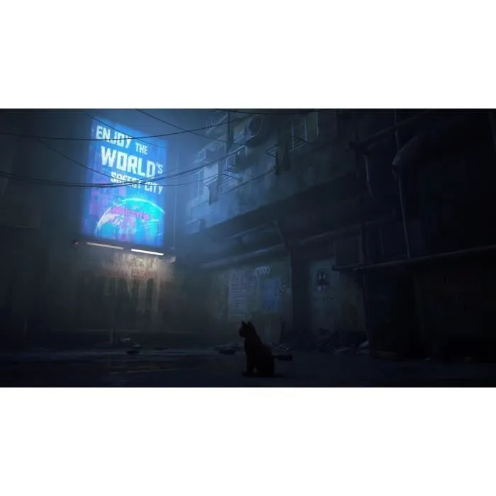 Just For Games Stray - Jeu d'aventure pour Nintendo Switch, incarnez un chat dans une ville cyberpunk, énigmes et exploration Just For Games Stray - Jeu d'aventure pour Nintendo Switch, incarnez un chat dans une ville cyberpunk, énigmes et exploration
