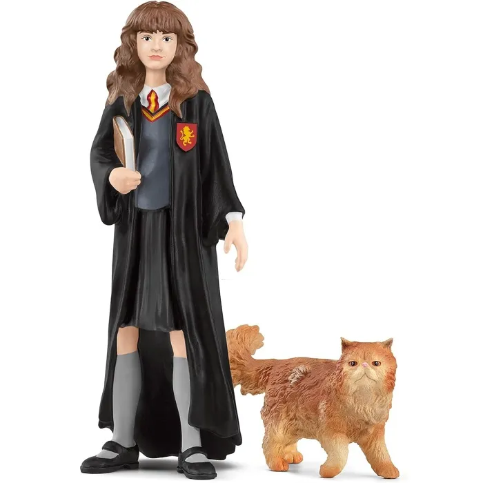Schleich Figurine Hermione et Pattenrond, Collection Harry Potter WIZARDING WORLD, Jouet Enfant 6 ans et plus, Ref. 42635