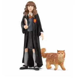 Schleich Figurine Hermione et Pattenrond, Collection Harry Potter WIZARDING WORLD, Jouet Enfant 6 ans et plus, Ref. 42635