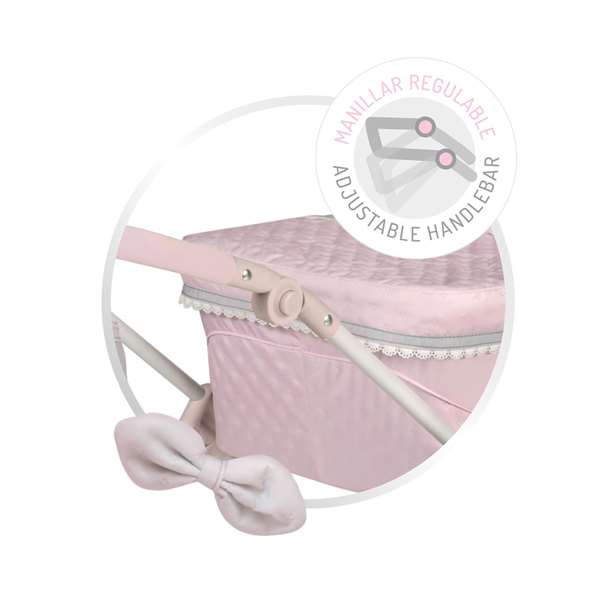 Decuevas - Coche reborn - Poussette repliable pour poupées reborn avec parasol et sac Sophie, pour poupées jusqu'à 55 cm