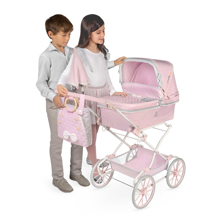 Decuevas Poussette Reborn Sophie pliable avec ombrelle et sac
