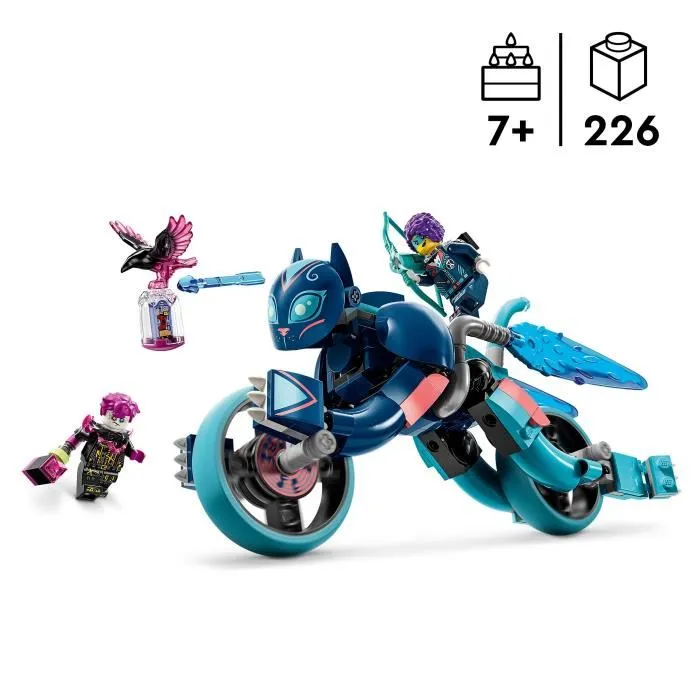 LEGO 71479 DREAMZzz Moto de Zoey, Set de Construction avec Moto et Minifigures pour Enfants