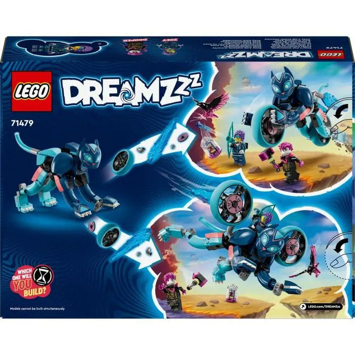 LEGO 71479 DREAMZzz Moto de Zoey, Set de Construction avec Moto et Minifigures pour Enfants