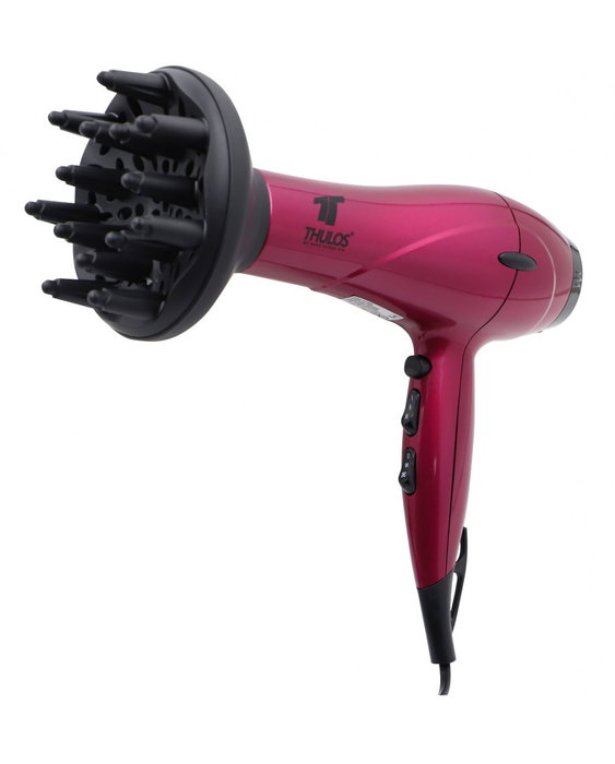 Thulos TH-HD809 Sèche-cheveux 1600-2000W Ionique Moteur DC 2 vitesses 3 températures Air froid Concentrateur Diffuseur