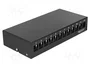 DELOCK Panneau de patch Keystone 12 ports noir