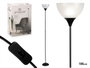 Giftdecor Lampe à Pied Noire 22 x 185 x 22 cm Métal et Plastique (Set de 2)