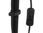 Giftdecor Lampe à Pied Noire 22 x 185 x 22 cm Métal et Plastique (Set de 2)