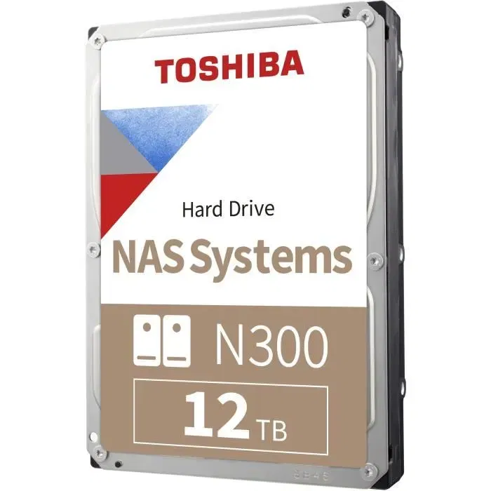 Toshiba N300 Disque Dur Interne NAS 12 To 3.5 Pouces 7200 RPM 512 Mo Cache