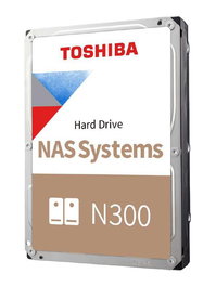 Toshiba - Disque dur NAS N300 12 To - 3.5" SATA III 6 Gb/s 7200 RPM 128 Mo Cache - Pour systèmes NAS 1 à 8 baies - Fonctionnement 24/7
