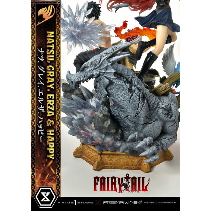 Prime 1 Studio Statue Fairy Tail Deluxe Version avec têtes interchangeables