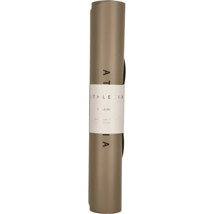 ATHLECIA Tapis de Yoga Oliveira Antidérapant en Polyuréthane et Caoutchouc Naturel 4 mm Couleur Beige ATHLECIA Tapis de Yoga Oliveira Antidérapant en Polyuréthane et Caoutchouc Naturel 4 mm Couleur Beige