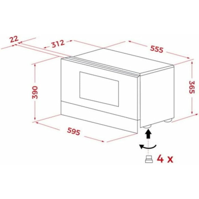 Micro-ondes avec Gril Teka NEOMS6220BISRSS Argenté 850 W 22 L